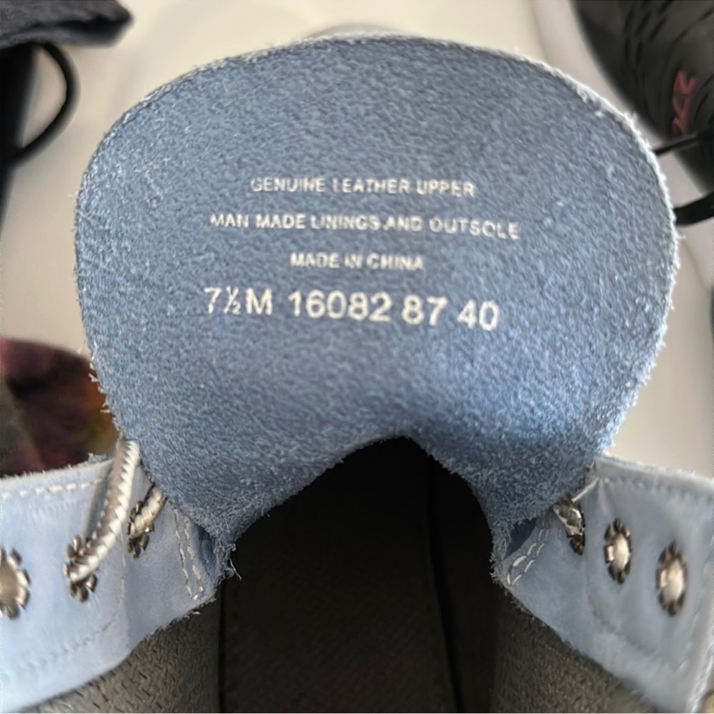 Timberland Women's Light Blue Combat Boots Waterproof 7.5 - Picture 8 of 8